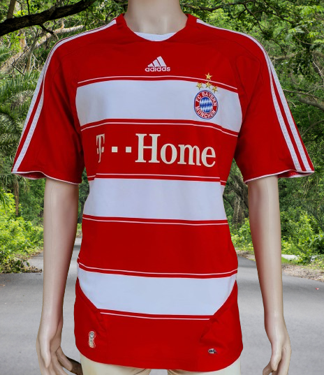 GERMAN BUNDESLIGA BAYERN MUNICH 2007 2009 TREBLE SHIRT TOP GOAL SCORER vintage soccer jersey