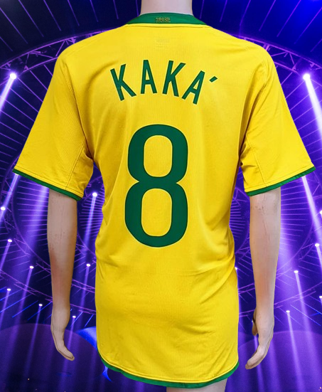 BRAZIL 2008 2009 HOME KAKA 8 JERSEY NIKE SHIRT L 258950 493 Vintage brazil-2008-2009-home-kaka-8-jersey-nike-shirt-l-258950-493-vintage