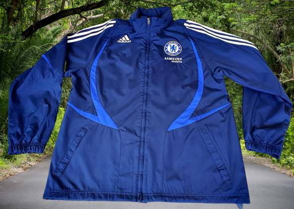 ENGLISH PREMIER CHELSEA 2007-08 ALL WEATHER ADIDAS NAVY BLUE