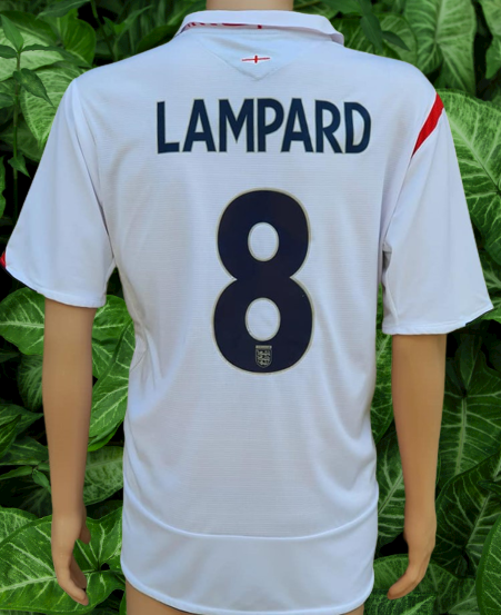 ENGLAND 2006 WORLD CUP QUARTER-FINALS LAMPARD 8 HOME UMBRO JERSEY ENGLAND 2006 WORLD CUP QUARTER-FINALS LAMPARD 8 HOME UMBRO JERSEY