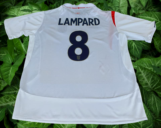 ENGLAND 2006 WORLD CUP QUARTER-FINALS LAMPARD 8 HOME UMBRO JERSEY ENGLAND 2006 WORLD CUP QUARTER-FINALS LAMPARD 8 HOME UMBRO JERSEY