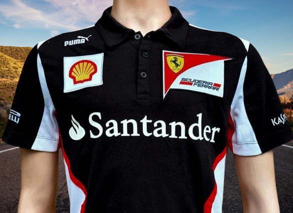 Ferrari black polo shirt store