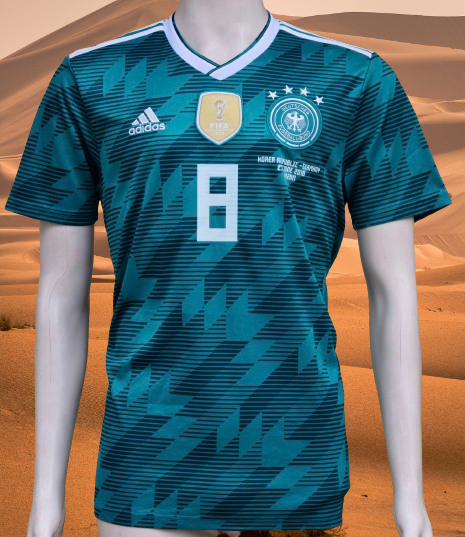 GERMANY 2018 WORLD CUP ADIDAS CLIMALITE KROOS 8 AWAY JERSEY SHIRT M B vintage soccer jersey