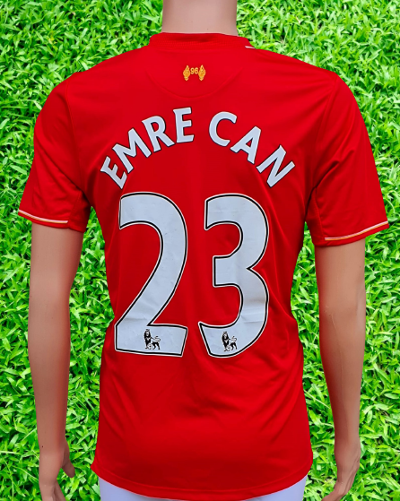 ENGLISH PREMIER LIVERPOOL FC 2015 2016 LEAGUE CUP RUNNERS UP EMRE CAN vintage soccer jersey
