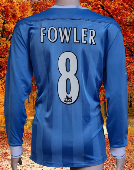 ENGLISH PREMIER MANCHESTER CITY FC 2003-2004 HOME REEBOK FOWLER 8 ENGLISH PREMIER MANCHESTER CITY FC 2003-2004 HOME REEBOK FOWLER 8