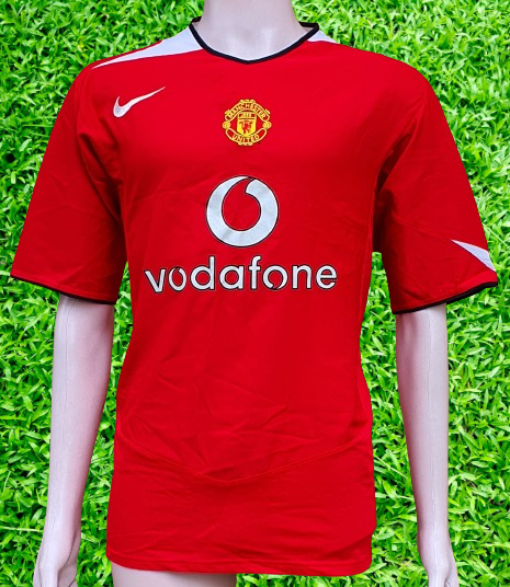 ENGLISH PREMIER MANCHESTER UNITED FC 2004-05 FA CUP RUNNERS-UP HOME NIKE JERSEY SHIRT XL