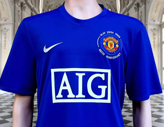 ENGLISH PREMIER MANCHESTER UNITED FC 2008 2009 FOUR CUP CHAMPION NIKE vintage soccer jersey