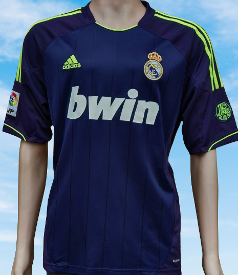 SPANISH LA LIGA REAL MADRID 2012-2013 SUPER COPA DE ESPANA CHAMPION AWAY JERSEY ADIDAS SHIRT CAMISETA LARGE # X21992