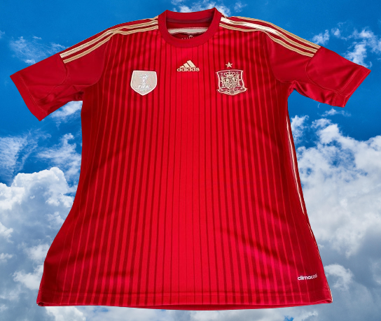 SPAIN 2014 WORLD CUP QUALIFICATION HOME JERSEY ADIDAS CLIMACOOL