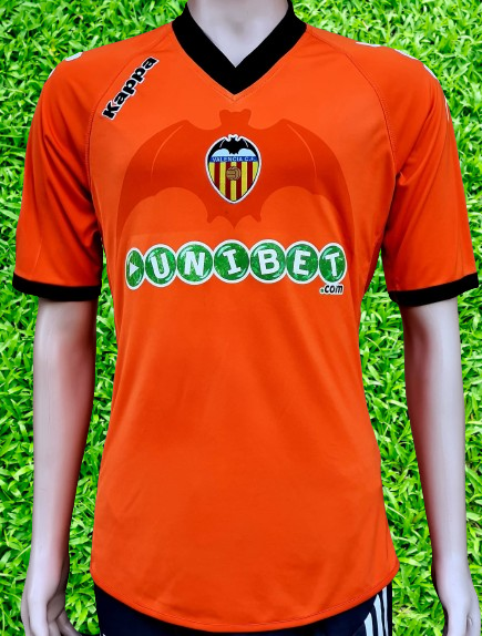 SPANISH LA LIGA VALENCIA CF 2010-2011 LA LIGA 3RD SOLDADO 9 AWAY JERSEY KAPPA SHIRT COACH UNAI EMERY CAMISETA  MEDIUM