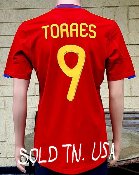 SPAIN 2010 WORLD CUP PRE-CHAMPIONSHIP FERNANDO TORRES JERSEY