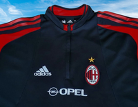 ITALIAN CALCIO AC MILAN 2004-05 SUPERCOPPA ITALIANA CHAMPION ADIDAS TRAINING BLACK-RED JACKET LARGE #369276