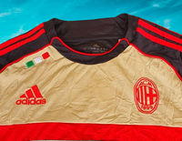 ITALIAN CALCIO AC MILAN 2011-2012 SUPERCOPPA ITALIANA- CHAMPION TRAINING TOP JERSEY ADIDAS SHIRT MAGLIA MEDIUM  # V11692