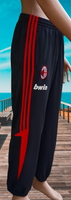 ITALIAN CALCIO AC MILAN 2008-2009 UEFA CHAMPIONS LEAGUE PRESENTATION & TRAINING ADIDAS JOGGING PANTS SIZE MEDIUM 38/40