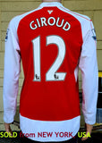 ENGLISH PREMIER ARSENAL FC 2015-2016 FA COMMUNITY SHIELD CHAMPION OLIVIER GIROUD 12  JERSEY AUTHENTIC PUMA SHIRT LARGE STYLE NO.  741318  SOLD OUT!!