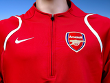 ENGLISH PREMIER ARSENAL FC 2005-2007 NIKE DriFit Total 90 TRAINING TRACK TOP SPANDEX JACKET  MEDIUM