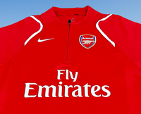 ENGLISH PREMIER ARSENAL FC 2005-2007 NIKE DriFit Total 90 TRAINING TRACK TOP SPANDEX JACKET  MEDIUM