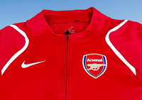 ENGLISH PREMIER ARSENAL FC 2005-2007 NIKE DriFit Total 90 TRAINING TRACK TOP SPANDEX JACKET  MEDIUM