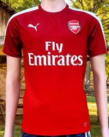 ENGLISH PREMIER ARSENAL FC 2015-2016 FA COMMUNITY SHIELD CHAMPION STADIUM TRAINING TOP NIKE WOMEN & KIDS PUMA JERSEY SHIRT S # 749143