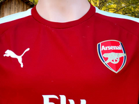 ENGLISH PREMIER ARSENAL FC 2015-2016 FA COMMUNITY SHIELD CHAMPION STADIUM TRAINING TOP NIKE WOMEN & KIDS PUMA JERSEY SHIRT S # 749143