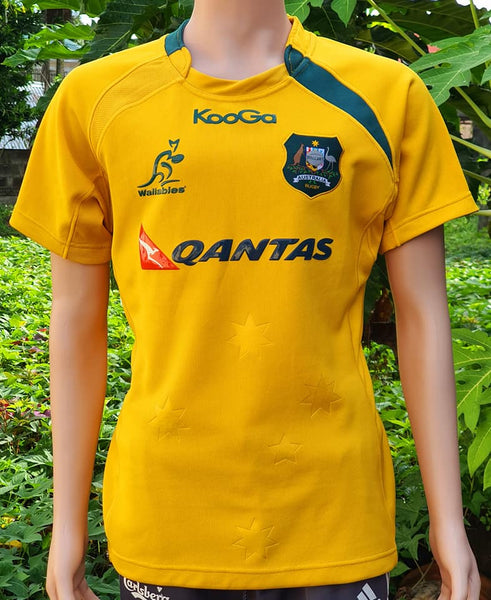 AUSTRALIA 2013-2014 RUGBY INTERNATIONAL HOME WALLABIES KooGa JERSEY UNION SHIRT MEDIUM