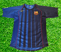 SPANISH LA LIGA BARCELONA FC 2004-2005 LA LIGA CHAMPION AWAY RARE JERSEY NIKE SHIRT CAMISETA SMALL