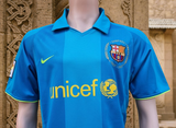 SPANISH LA LIGA BARCELONA FC 2007-2008 LA LIGA RONALDINHO 10 AWAY JERSEY NIKE SHIRT CAMISETA MEDIUM