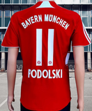 GERMAN BUNDESLIGA BAYERN MUNICH 2007-2009 TREBLE LUKAS PODOLSKI 11 HOME ADIDAS JERSEY SHIRT TRIKOT SMALL # 688134