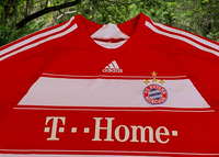 GERMAN BUNDESLIGA BAYERN MUNICH 2007-2009 TREBLE SHIRT TOP GOAL SCORER LUCA TONI 9 HOME ADIDAS JERSEY SHIRT TRIKOT XL  # 688134