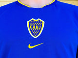 ARGENTINA PRIMERA DIVISION BOCA JUNIORS 2000-01 HOME TREBLE NIKE JERSEY CAMISETA  EXTRA-LARGE