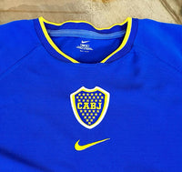 ARGENTINA PRIMERA DIVISION BOCA JUNIORS 2000-01 HOME TREBLE NIKE JERSEY CAMISETA  EXTRA-LARGE