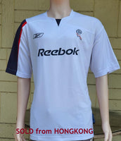 ENGLISH PREMIER BOLTON WANDERERS 2005-2006 FA PREMIER LEAGUE 8TH PLACE HOME REEBOK JERSEY SHIRT 2XL   SOLD !!!