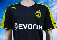 GERMAN BUNDESLIGA BORUSSIA DORTMUND FC 2013-2014 DFL-SUPER CUP AWAY PUMA JERSEY SHIRT TRIKOT EXTRA LARGE # 743558