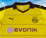 GERMAN BUNDESLIGA BORUSSIA DORTMUND FC 2015-2016 PULISIC 22 HOME PUMA JERSEY SHIRT TRIKOT LARGE # 740362