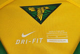 BRAZIL 2014 FIFA WORLD CUP 4TH PLACE HOME JERSEY NIKE SHIRT CAMISA MEDIUM # 575280-703