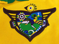 BRAZIL 2010 UMBRO WORLD CHAMPIONS COLLECTION CREST BY FERNANDO CHAMARELLI COMMEMORATIVE JERSEY SIZE 38