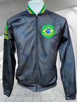 BRAZIL 2013 TT TRAINING BLACK RETRO ADIDAS ZIP FIREBIRD JACKET MEDIUM  # 3F77290