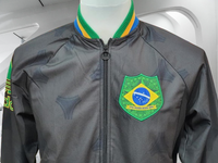 BRAZIL 2013 CONFEDERATION CUP CHAMPION TT TRAINING BLACK RETRO ADIDAS ZIP FIREBIRD JACKET MEDIUM  # 3F77290