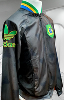 BRAZIL 2013 TT TRAINING BLACK RETRO ADIDAS ZIP FIREBIRD JACKET MEDIUM  # 3F77290