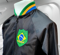 BRAZIL 2013 TT TRAINING BLACK RETRO ADIDAS ZIP FIREBIRD JACKET MEDIUM  # 3F77290