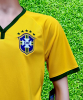 BRAZIL 2014 FIFA WORLD CUP 4TH PLACE HOME JERSEY NIKE SHIRT CAMISA MEDIUM # 575280-703