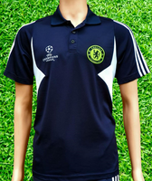 ENGLISH PREMIER CHELSEA 2007-08 UEFA CHAMPIONS LEAGUE CUP ADIDAS TRAINING POLO JERSEY SHIRT MEDIUM # 689673