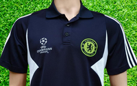 ENGLISH PREMIER CHELSEA 2007-08 UEFA CHAMPIONS LEAGUE CUP ADIDAS TRAINING POLO JERSEY SHIRT MEDIUM # 689673