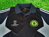 ENGLISH PREMIER CHELSEA 2007-08 UEFA CHAMPIONS LEAGUE CUP ADIDAS TRAINING POLO JERSEY SHIRT MEDIUM # 689673