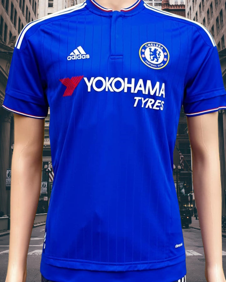 ENGLISH PREMIER CHELSEA 2015-16 FA COMMUNITY SHIELDS RUNNER-UP HOME ADIDAS JERSEY SHIRT SMALL # AH5104