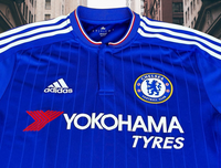 ENGLISH PREMIER CHELSEA 2015-16 FA COMMUNITY SHIELDS RUNNER-UP HOME ADIDAS JERSEY SHIRT SMALL # AH5104