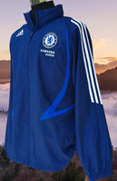 ENGLISH PREMIER CHELSEA 2007-08 ALL WEATHER ADIDAS NAVY BLUE TRAINING JACKET MEDIUM  # 693941 AN3002