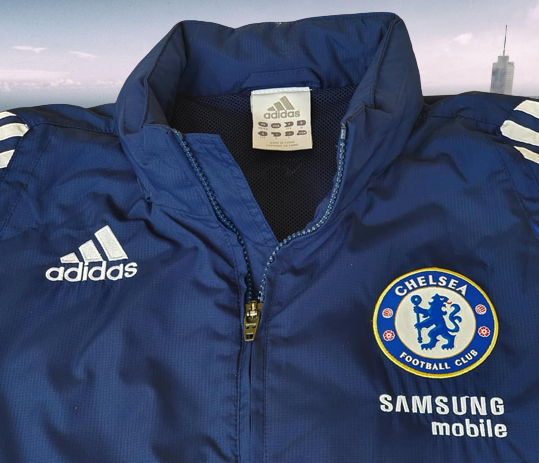ENGLISH PREMIER CHELSEA 2007-08 ALL WEATHER ADIDAS NAVY BLUE ENGLISH PREMIER CHELSEA 2007-08 ALL WEATHER ADIDAS NAVY BLUE