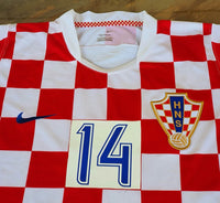 CROATIA 2008 EURO QUALIFICATION Luka Modrić HOME NIKE JERSEY SHIRT LARGE / HRVATSKA KUĆNA MAJICA VELIKA