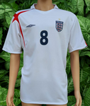 ENGLAND 2006 WORLD CUP QUARTER-FINALS LAMPARD 8 HOME UMBRO JERSEY SHIRT LARGE